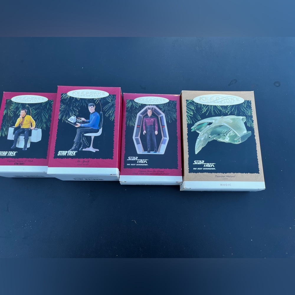 Vintage Star Trek Hallmark ornaments